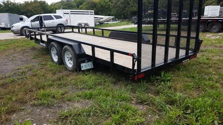 Used 2025 Sure-Trac 7x20 Tube Top Utility Trailer 7K