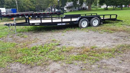 Used 2025 Sure-Trac 7x20 Tube Top Utility Trailer 7K