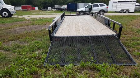 Used 2025 Sure-Trac 7x20 Tube Top Utility Trailer 7K