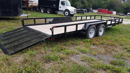Used 2025 Sure-Trac 7x20 Tube Top Utility Trailer 7K