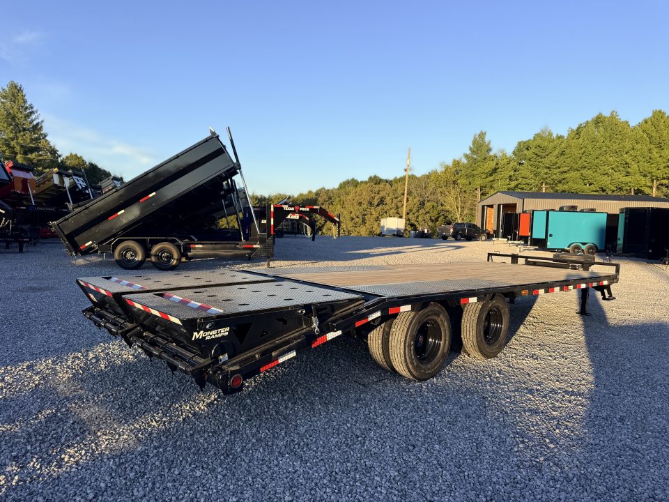 New 2027 PJ Trailers 102X25 PINTLE HITCH 25900 GVWR MEGA RAMPS Equipment Trailer