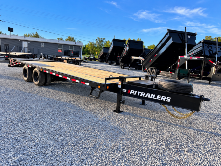 New 2027 PJ Trailers 102X25 PINTLE HITCH 25900 GVWR MEGA RAMPS Equipment Trailer