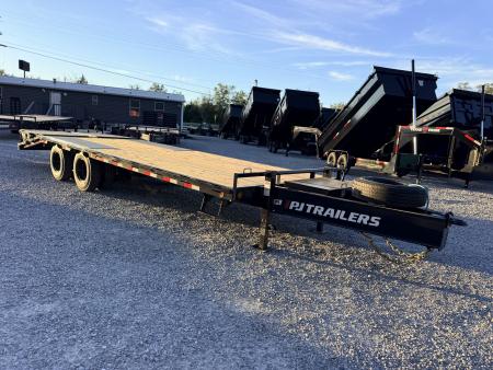 New 2027 PJ Trailers 102X25 PINTLE HITCH 25900 GVWR MEGA RAMPS Equipment Trailer