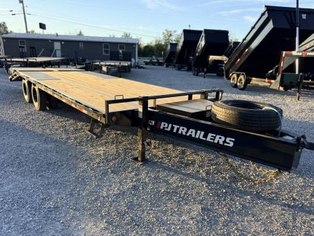 New 2027 PJ Trailers 102X25 PINTLE HITCH 25900 GVWR MEGA RAMPS Equipment Trailer