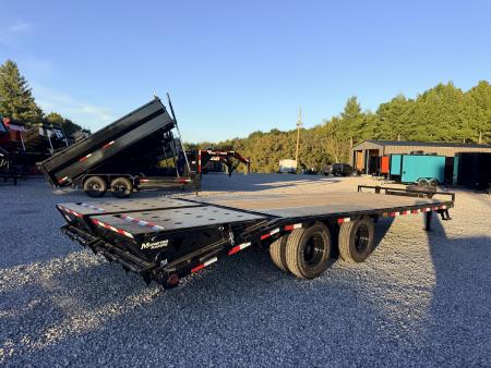 New 2027 PJ Trailers 102X25 PINTLE HITCH 25900 GVWR MEGA RAMPS Equipment Trailer
