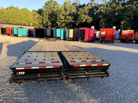 New 2027 PJ Trailers 102X25 PINTLE HITCH 25900 GVWR MEGA RAMPS Equipment Trailer