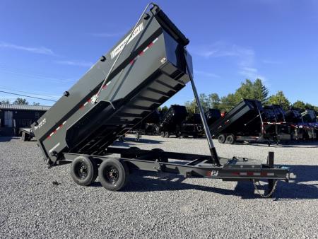 New 2027 PJ Trailers 7X16 (4FT WALL) 6 STAGE TELESCOPIC DUMP TRAILER 17600 GVWR Dump Trailer