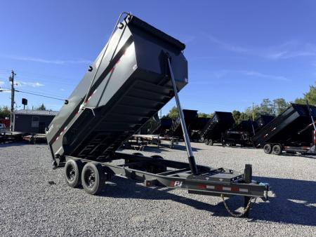 New 2027 PJ Trailers 7X16 (4FT WALL) 6 STAGE TELESCOPIC DUMP TRAILER 17600 GVWR Dump Trailer