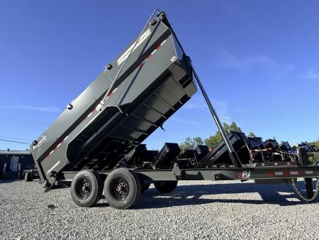 New 2027 PJ Trailers 7X16 (4FT WALL) 6 STAGE TELESCOPIC DUMP TRAILER 17600 GVWR Dump Trailer