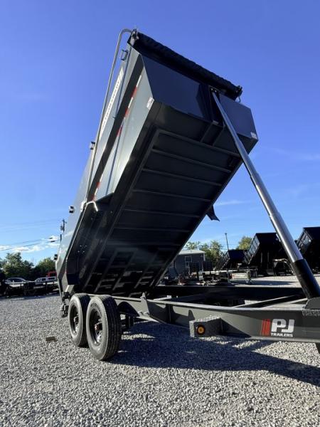 New 2027 PJ Trailers 7X16 (4FT WALL) 6 STAGE TELESCOPIC DUMP TRAILER 17600 GVWR Dump Trailer