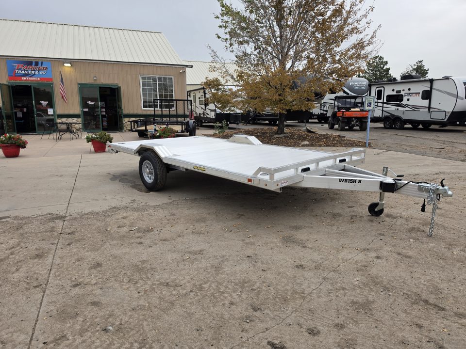 New 2027 Aluma WB15H-S-EL-DOF-R-RR-RTD Flatbed Trailer
