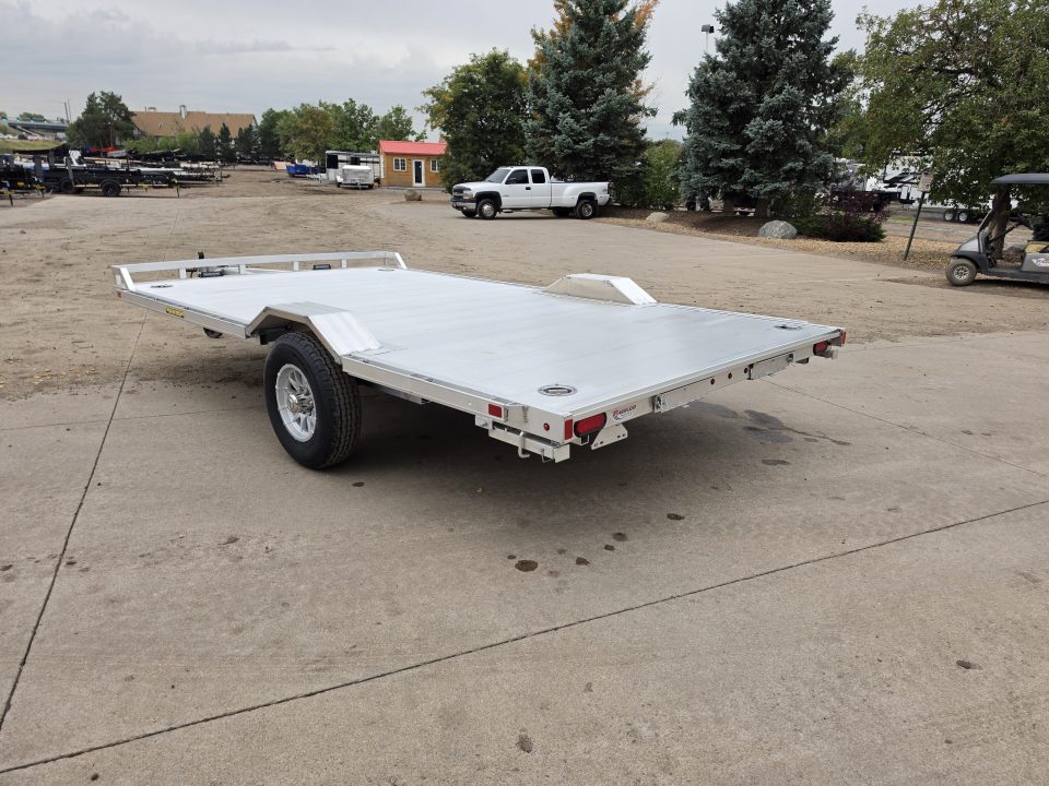 New 2027 Aluma WB15H-S-EL-DOF-R-RR-RTD Flatbed Trailer