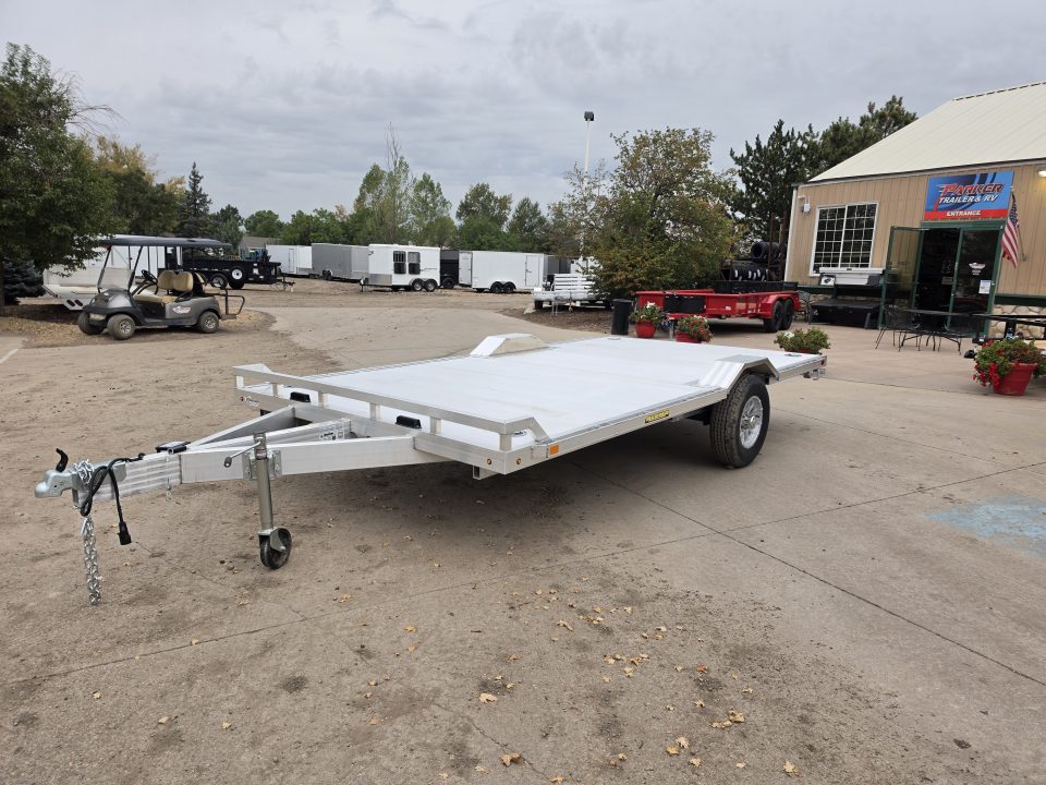 New 2027 Aluma WB15H-S-EL-DOF-R-RR-RTD Flatbed Trailer