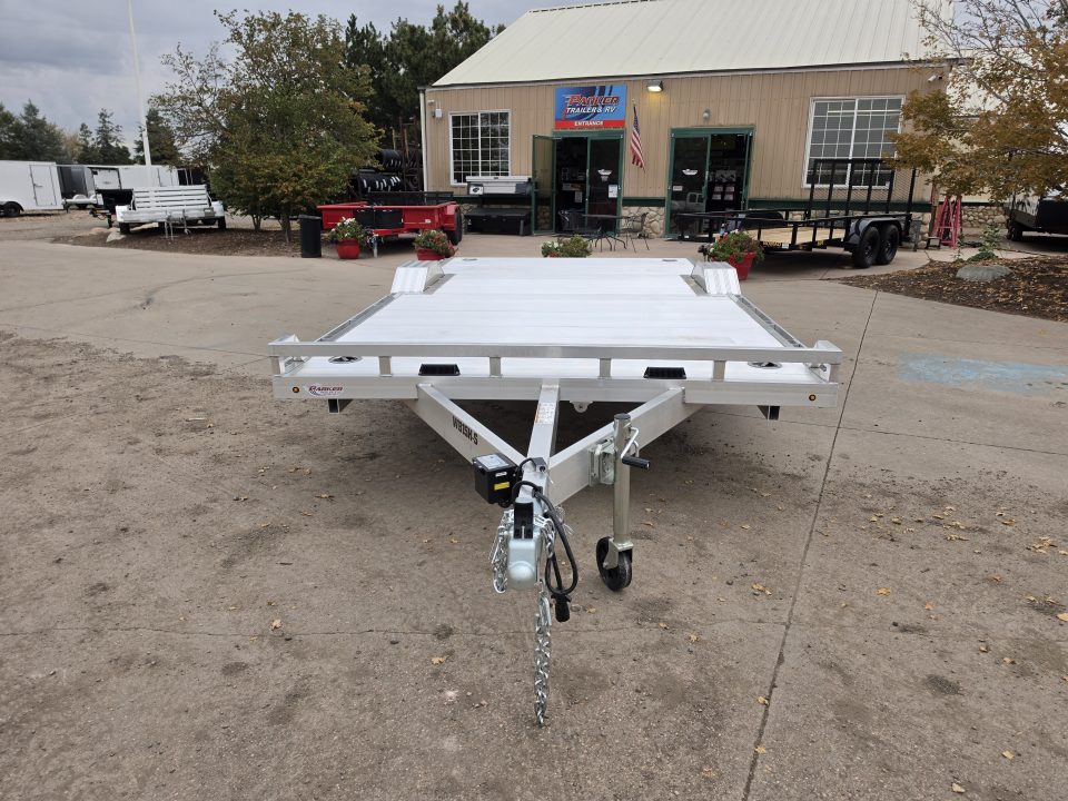 New 2027 Aluma WB15H-S-EL-DOF-R-RR-RTD Flatbed Trailer