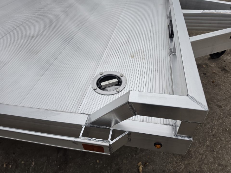 New 2027 Aluma WB15H-S-EL-DOF-R-RR-RTD Flatbed Trailer