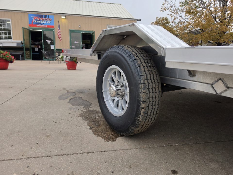 New 2027 Aluma WB15H-S-EL-DOF-R-RR-RTD Flatbed Trailer