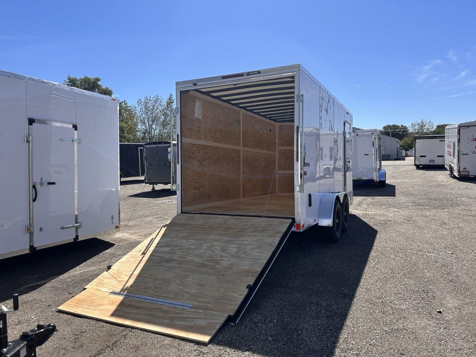 New 2027 Homesteader Trailer INTREPID 7 X 16 FT CARGO TRAILER HD 14K GVWR RAMP DOOR 7 FT INTERIOR