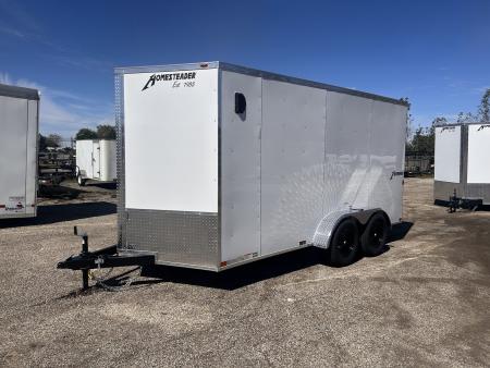 New 2027 Homesteader Trailer 7 X 14 FT INTREPID CARGO TRAILER 6 FT 6 IN INT HEIGHT RAMP DOOR