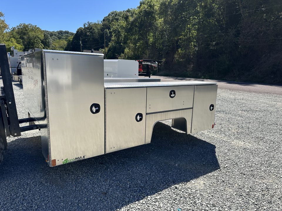 New Martin Truck Bodies Aluminum HFSB Service Body DRW 84" CA Cab and Chassis Tall Front Compartment Diamond Tread Service Bodies