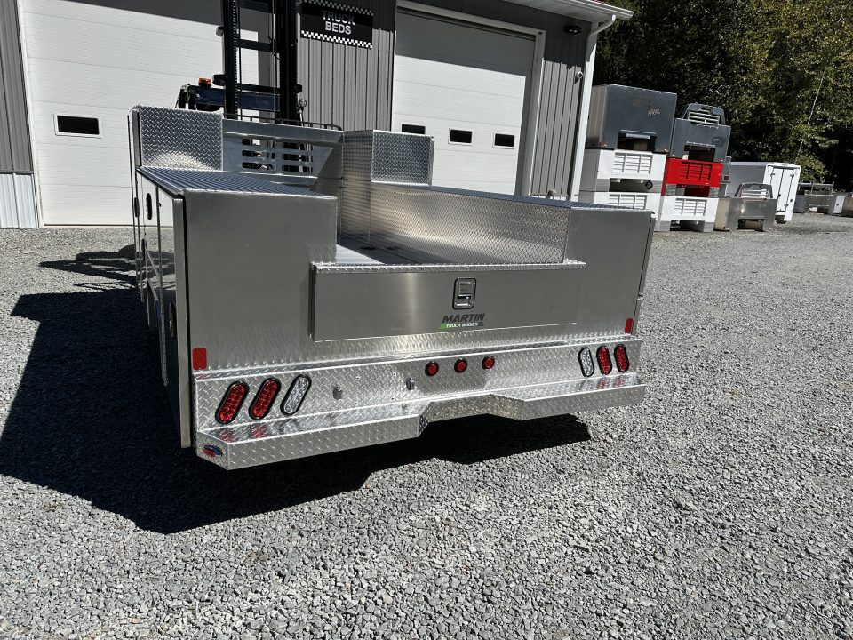 New Martin Truck Bodies Aluminum HFSB Service Body DRW 84" CA Cab and Chassis Tall Front Compartment Diamond Tread Service Bodies