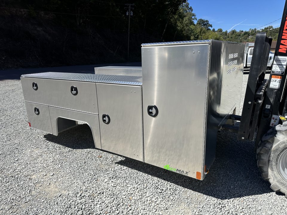 New Martin Truck Bodies Aluminum HFSB Service Body DRW 84" CA Cab and Chassis Tall Front Compartment Diamond Tread Service Bodies