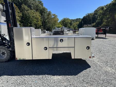 New Martin Truck Bodies Aluminum HFSB Service Body DRW 84" CA Cab and Chassis Tall Front Compartment Diamond Tread Service Bodies
