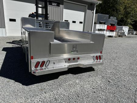 New Martin Truck Bodies Aluminum HFSB Service Body DRW 84" CA Cab and Chassis Tall Front Compartment Diamond Tread Service Bodies