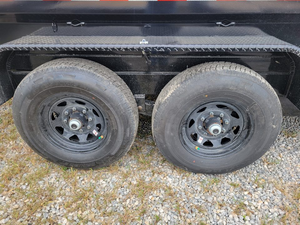 New 2027 Sure-Trac 7x14 HD Low Profile Scissor 14k Dump Trailer