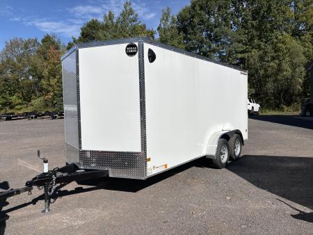 New 2027 Wells Cargo Fasttrac Deluxe 7x16 6'6  7K Cargo / Enclosed Trailer with Ramp Door