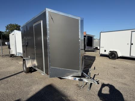 New 2027 6 X 12 Lightning ALL ALUMINUM Enclosed Trailer with 7ft Interior with ramp - Rear Spoiler