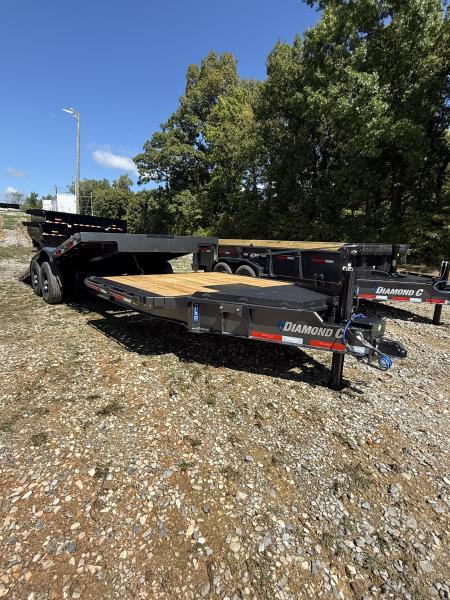 New 2027 Diamond C HXD 210 24’ Tilt Trailer, 23K GVWR, HYD JACK, ABS BRAKES, POWER TILT, LITHIUM BATTERY, DRIVER OVER FENDERS