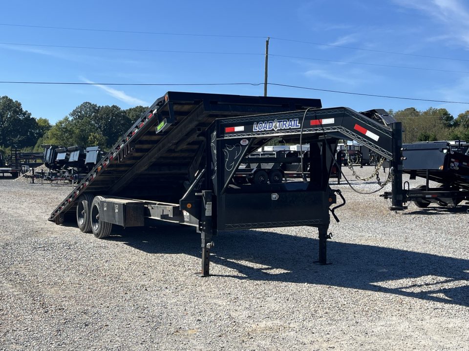Used 2022 Load Trail 102"X24' 16K Gooseneck Tilt Trailer