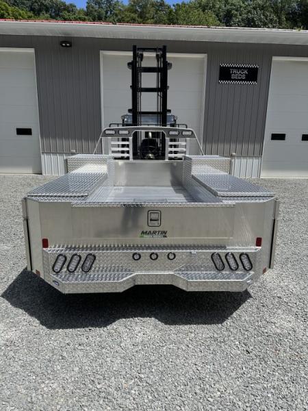 New Martin Truck Bodies Aluminum Gooseneck Service Body DRW 8' Diamond Tread * Interior Lights * Clear Lens * Back Window CutOut Gooseneck Bodies