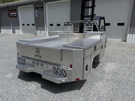 New Martin Truck Bodies Aluminum Gooseneck Service Body DRW 8' Diamond Tread * Interior Lights * Clear Lens * Back Window CutOut Gooseneck Bodies