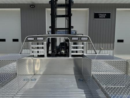 New Martin Truck Bodies Aluminum Gooseneck Service Body DRW 8' Diamond Tread * Interior Lights * Clear Lens * Back Window CutOut Gooseneck Bodies