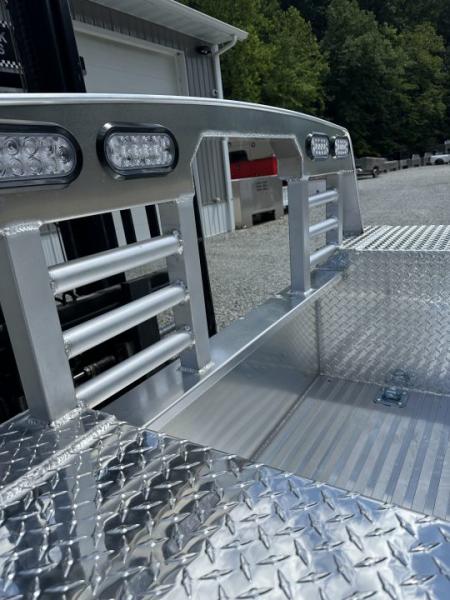 New Martin Truck Bodies Aluminum Gooseneck Service Body DRW 8' Diamond Tread * Interior Lights * Clear Lens * Back Window CutOut Gooseneck Bodies