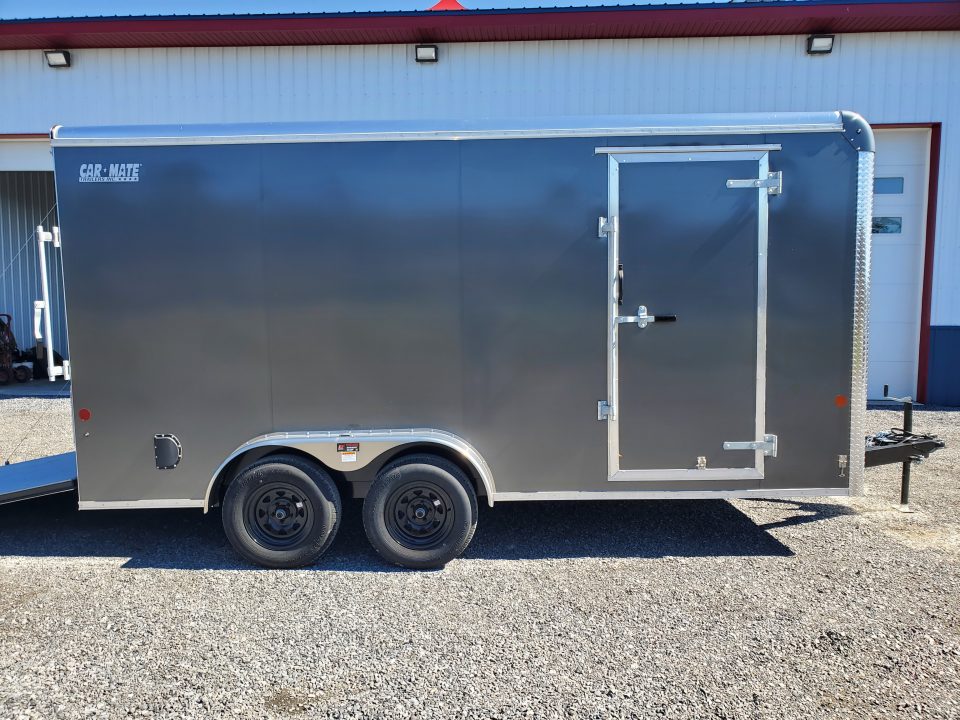 New 2027 Car Mate Trailers Custom Cargo Enclosed Trailer / 7000 GVWR / 7'x16' / Rear Ramp Door
