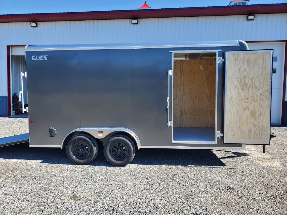New 2027 Car Mate Trailers Custom Cargo Enclosed Trailer / 7000 GVWR / 7'x16' / Rear Ramp Door