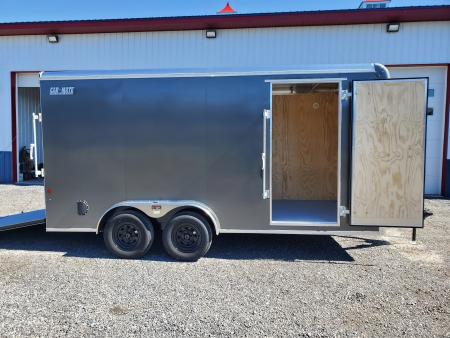 New 2027 Car Mate Trailers Custom Cargo Enclosed Trailer / 7000 GVWR / 7'x16' / Rear Ramp Door