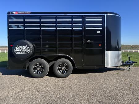 New 2027 S&S Manufacturing 6' x 7' x 16  Bumper Pull Stock / Stock Combo Trailer