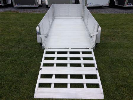New 2027 Mission MU54X8AR 2.0 Landscape Trailer 2200 LB. GVW, 20 INCH SOLID SIDES, 4 D-RINGS, REAR BIFOLD TAILGATE, ALUMINUM WHEELS, NEW