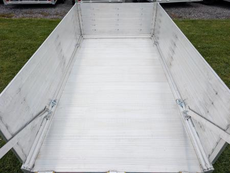 New 2027 Mission MU54X8AR 2.0 Landscape Trailer 2200 LB. GVW, 20 INCH SOLID SIDES, 4 D-RINGS, REAR BIFOLD TAILGATE, ALUMINUM WHEELS, NEW