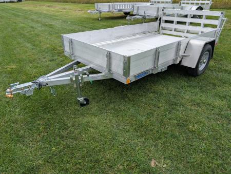 New 2027 Mission MU66X10AR 2.0 Landscape Trailer 2200 LB. GVW, 10 INCH SOLID SIDES, 4 D-RINGS, BIFOLD TAILGATE, ALUMINUM WHEELS, NEW