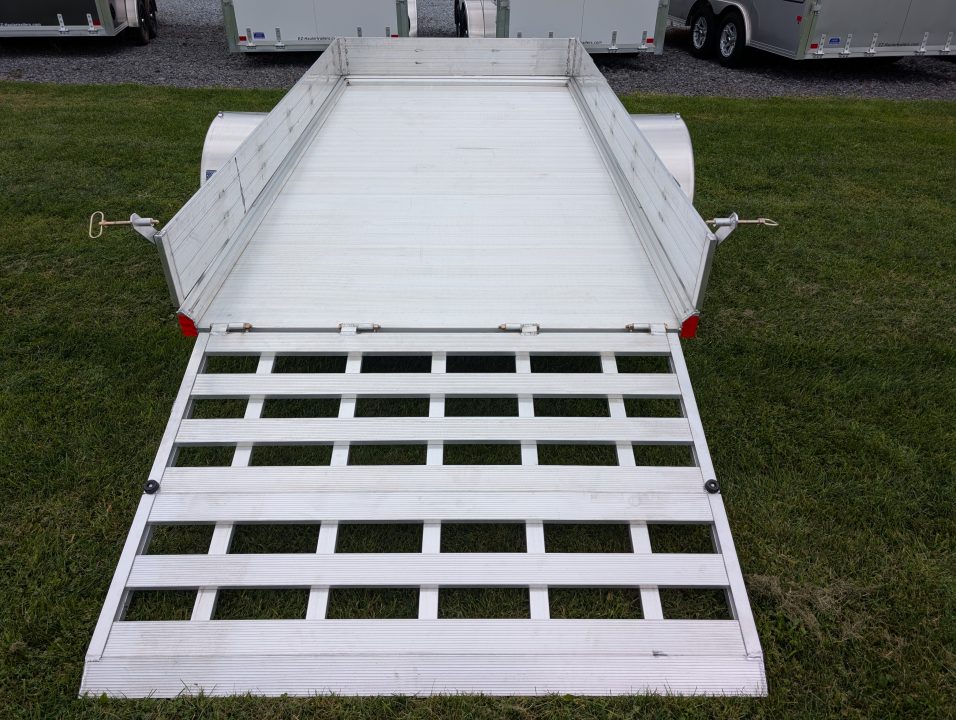 New 2027 Mission MU72X12AR 2.0 Landscape Trailer 2990 LB. GVW, 10 INCH SOLID SIDES, BIFOLD REAR TAILGATE, ALUMINUM WHEELS, NEW