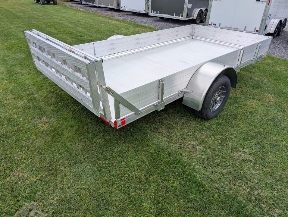 New 2027 Mission MU72X12AR 2.0 Landscape Trailer 2990 LB. GVW, 10 INCH SOLID SIDES, BIFOLD REAR TAILGATE, ALUMINUM WHEELS, NEW