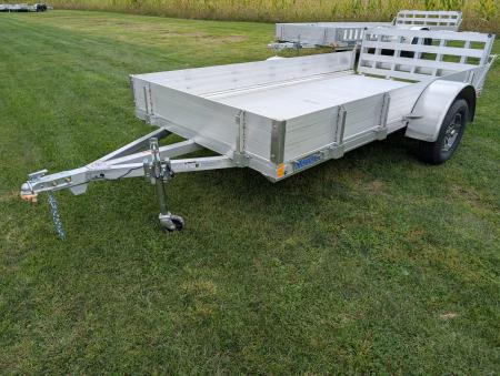 New 2027 Mission MU72X12AR 2.0 Landscape Trailer 2990 LB. GVW, 10 INCH SOLID SIDES, BIFOLD REAR TAILGATE, ALUMINUM WHEELS, NEW