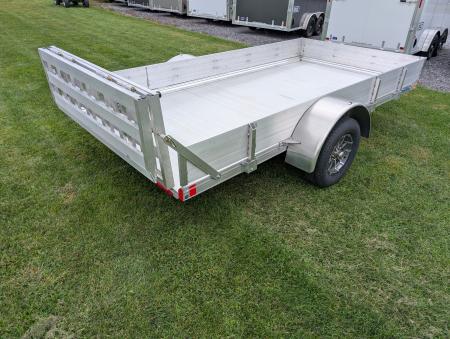 New 2027 Mission MU72X12AR 2.0 Landscape Trailer 2990 LB. GVW, 10 INCH SOLID SIDES, BIFOLD REAR TAILGATE, ALUMINUM WHEELS, NEW
