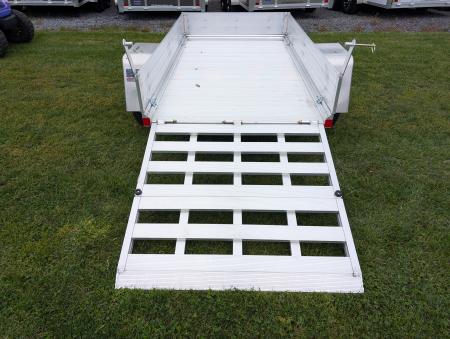 New 2027 Mission MU54X84AR 2.0 Landscape Trailer 2200 LB. GVW, 10 INCH SOLID SIDES, BIFOLD REAR GATE, ALUMINUM WHEELS, NEW