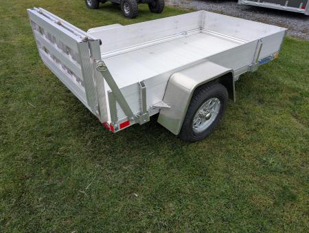 New 2027 Mission MU54X84AR 2.0 Landscape Trailer 2200 LB. GVW, 10 INCH SOLID SIDES, BIFOLD REAR GATE, ALUMINUM WHEELS, NEW
