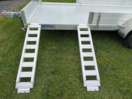 New 2027 Mission MU 80X14 AR 2.0 ATV Trailer 15 FOOT ATV, 2990 LB. GVW, BIFOLD REAR GATE, SIDE RAMPS, ALUMINUM WHEELS, NEW